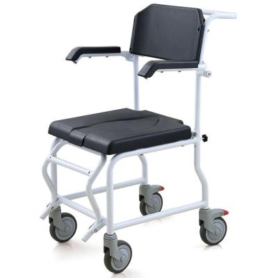 China 136kg sells wholesale home care easy shoulder shower commode wheelchair for the elderly for sale