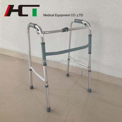 China 136kg China Superior Lightweight Aluminum Folding Clinic Disabled Walking Aid/Walker Frame For Elderly/Disabled for sale