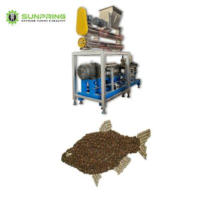 China Farms Large Capacity Fish Feed Maker Float Fish Feed Food Extrude Fish Feed Picket Making Machine for sale