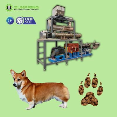 China SUNPRING dog dry pet food machine equipment pet cat food extruder for sale