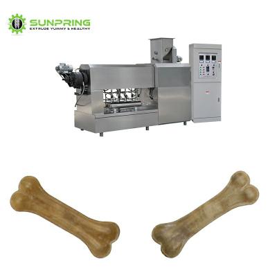 China Dog CE ISO Approved Dog Chew Snacks Production Line Pet Pellet Machine Dog Calcium Machinery for sale