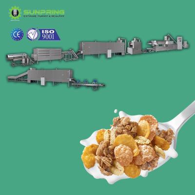 China food & Factory SUNPRING beverage extruded cereal oats flake production line oat flake breakfast cereal machine for sale