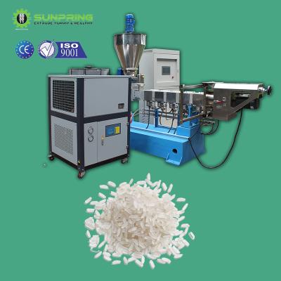 China Artificial Line Rice Extruder Twin 70 Transmission Rice Food Processing Machine SUNPRING Artificial Line Rice Reducer for sale