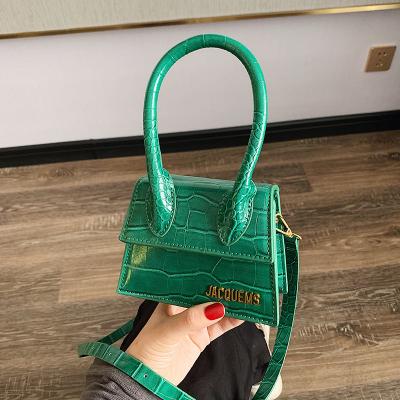 China New Style High Quality Mini Women Mini Bag France Fashion Crocodile Pattern Luxury Leather Square Bag Small Cross - Body Shoulder Bag for sale