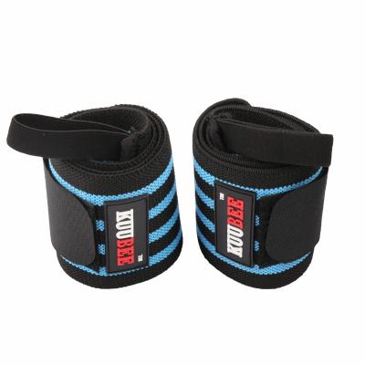 China Wholesale 2Pcs High Elastic Weightlifting Pressurized Sports Safety Elastic Wrist Bands Barbell Support Hand Wrist Wraps for sale