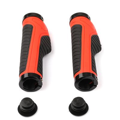 China Durable Wholesale Rubber Non-Slip Lock Sleeve MTB Cycling Road Bike Ergonomic Handlebar Grips for sale