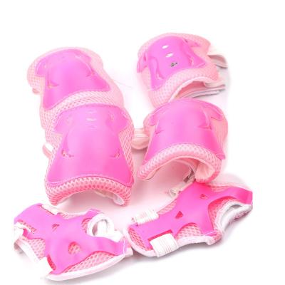 China Sports Users Wholesale 6Pcs/Set Roller Skating Sports Protective Gear Children Knee Recycling Protective Pads Pink Elbow Wrist for sale