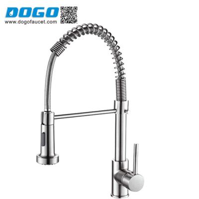 China Hot Selling Classic Style Brass Mount Hardware Thermostatic Faucets Pull Down Kitchen Faucet for sale