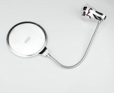 China Swivel Magnifying Bathroom Fogless Mirror With Razor Hook Shaving Mirror Fogless Mirror With Razor Hook for sale