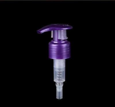 China Non Sale 24/410 Spill Cap 28/410 Round Head Purple Lotion Pump Dispenser For Toothpaste Bottle for sale