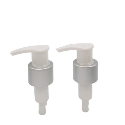 China Good Quality 24 Sliver 410 Sliver Non Switch Matte Spill Pump Cosmetic Soap Bottle Pump for sale