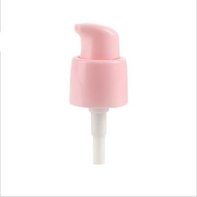 China Non Spill Yuyao Pink 18 Mm Treatment Cream Pump For Bottle With Customized Tube for sale