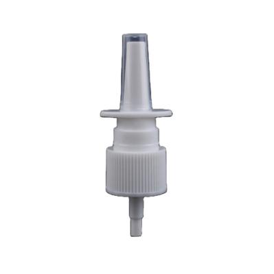 China Non Refillable Yuyao 18 Mm 20 ​​Mm White PP Screw On Medical Nasal Sprayer Pump For Nose for sale