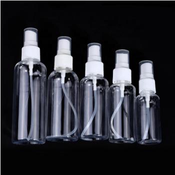 China Household products hot sale 20mm transparent neck 30ml 50ml 60ml 75ml 100ml PET bottle for sale