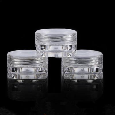 China Customized China Color And Face PS 3g 5g Cosmetic Label Empty Cosmetic Cream Jars for sale