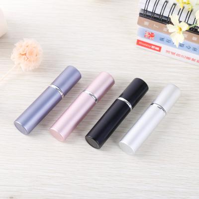 China Mini Portable Cosmetic Pocket Bottle Travel Empty 5ml Atomizer Refill Aluminum Perfume Bottles for sale