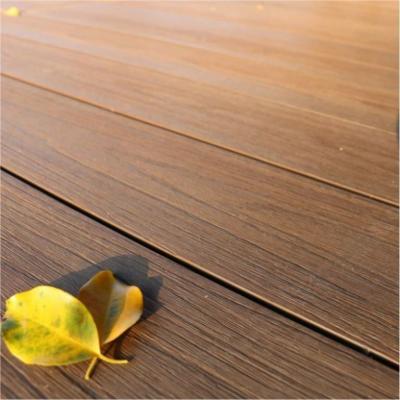 China Weather Proof Formula Hardwood Cheap Artificial Lumber Deck Panels Exterior Wood Plastic Composite Wood Texture Flooring Decking for sale