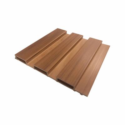 China Natural timber look & Feel Plastic Decorative Embossed Wall Cladding WPC Wood Wall Cladding For Variety Of Colors And Finishes for sale