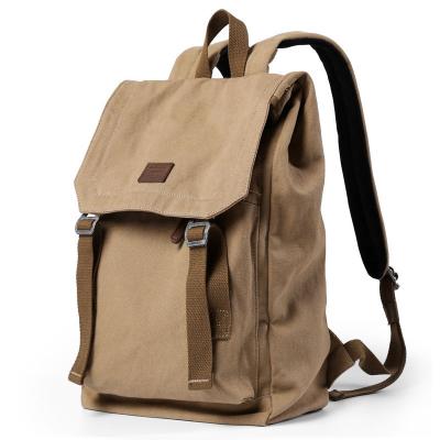 China Wholesale Fashionable Canvas Backpack Men's Retro Design RFID Canvas Teenager Campus Daily Backpack Large Size for sale