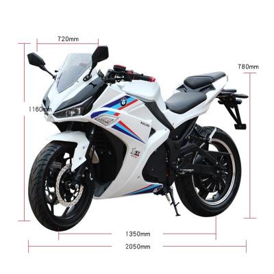 China Powerful Electric Racing Motorcycle 5000W 72V 50Ah V6 Lithium Battery for sale