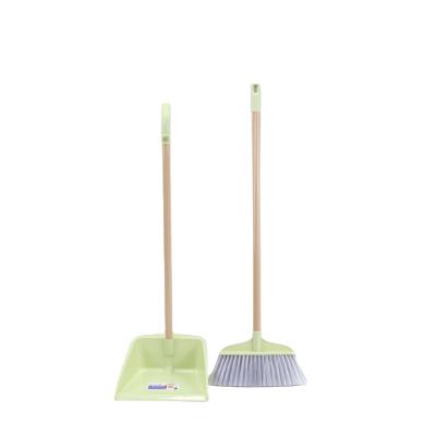 China High Quality Fast Delivery Home Plastic Broom Brush And Dustpan Set Easy Use Broom Set for sale