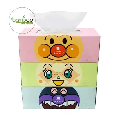 China High Quality Bamboo Facial Tissue Paper Box Tissue Pulp FSC Facial Tissue Manufacturer Volume-Package Bamboo Facial Tissue Paper for sale