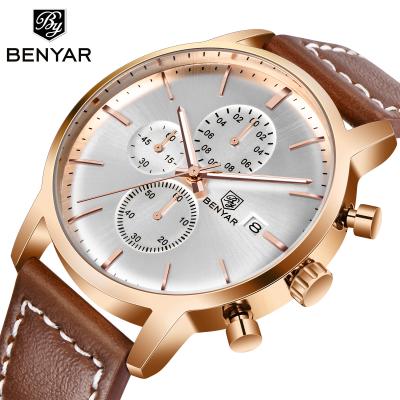 China ClassicFashion Automatic Date Mens Watches BENYAR 5146 Quartz Waterproof Mens Designer Watch zegarek meski for sale