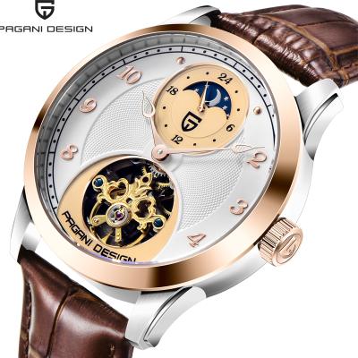 China NEW DESIGN 1650 Automatic Date PAGANI Mechanical Wristwatches For Men Moon Phase Tourbillon Automatic Man Hand Waterproof Wristwatch for sale