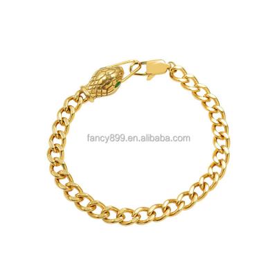 China Gold Plated 2023 Stainless Steel Good Quality Stainless Steel Snake Bracelet Couples Love Affair Bracelets Jewelry Women Main Indian for sale