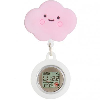 China Water Resistant Silicone Nurse Watch Pocket Nurse FOB Watch Retractable Clip Watches Time Week Calendar Stopwatch for sale