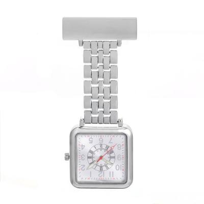 China Waterproof Good Quality Pin Prong Pin Watch Stainless Steel Water Resistant Nurse Pocket Medical Nurse Watch for sale