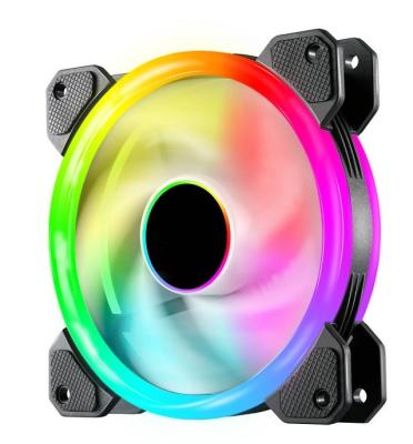 China Computer Case RGB PC Case Fan Heatsink, 120mm RGB Fan with Computer Remote Control Case, Adjustable in a Variety of Colors for sale