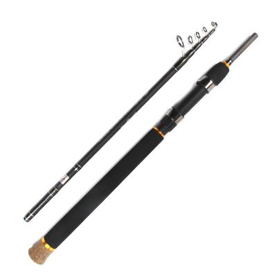 China High Carbon 2 Section Telescopic Sea Fishing Rod Casting Telescopic Travel Rod for sale