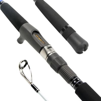 China Carbon Big Game Rod Black Sea Bass Lake Jumping Beach Fishing Sea Fishing Rod Pole Shore Deep Sea Water Building Rods for sale