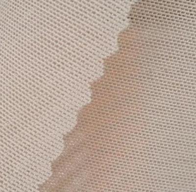 China Factory Viable Good Stretch 65 Spandex 35 Knitted Power Net Shape Fabric Nylon Wear Fabric Mesh Stocking Fabric for sale