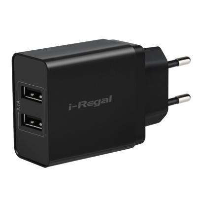 China Wholesale MP3/MP4 Player Iregal 2.4A EU Plug Dual Port Wall Usb Charger for sale