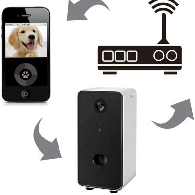 Китай Viable Smart App Pet Camera Pet Camera Treat Food Vending Machine Interactive Toy Pet Vending Machine продается