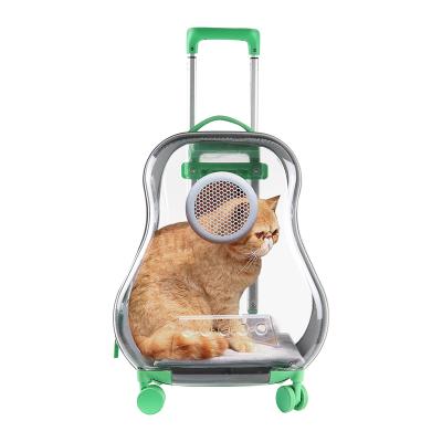 Chine Sample Stocked ELS Pet Travel Outdoor Cat Dog Carrier Cello Train Luxury Foldable Pet Stroller 4 Wheels à vendre