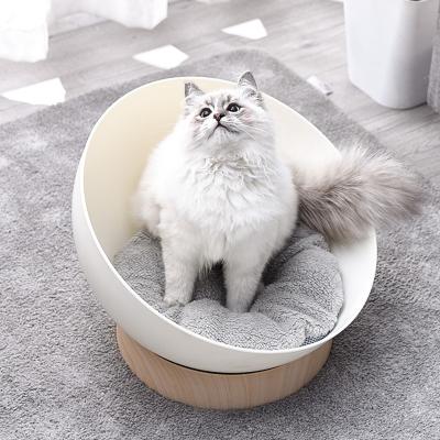 China Breathable Ready To Ship Available Sample Round Sleeping Beds Semicircle Pet Nest For Small Cats And Dogs à venda