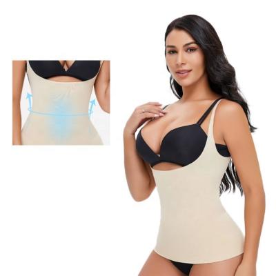 China Manufacturer 2022 Seamless Shapewear Tank Top Chest Vest Antibacterial Tummy Control Lifter New Product Ideas for sale