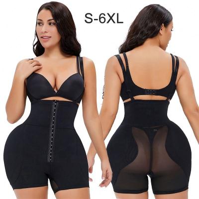 China 2022 Antibacterial Gym High Workout Women Bodyshaper Free Sample Waist Shaper One Piece Jumpsuit With Hooks for sale