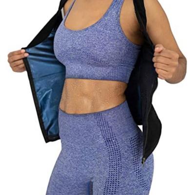 China Good Quality Loss Weight Yoga Sport Sweat Vest High Compression Fabric Sauna Shaper Fat Burner Sweat Polymer Tummy Control Slimming Vest for sale