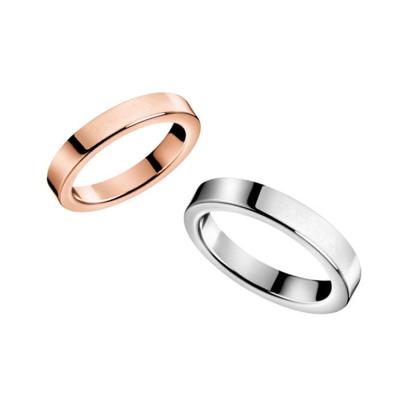 China FASHIONABLE Superfine 3mm Titanium Steel Ring Scratch-Resistant Rings For Men And Women for sale