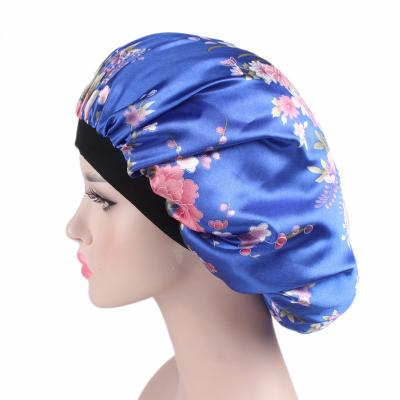 China Lady Nigh Time Satin Silk Sleep Hat Eco-friendly Polyester Hair Hoods Sleep Hat For Girls for sale