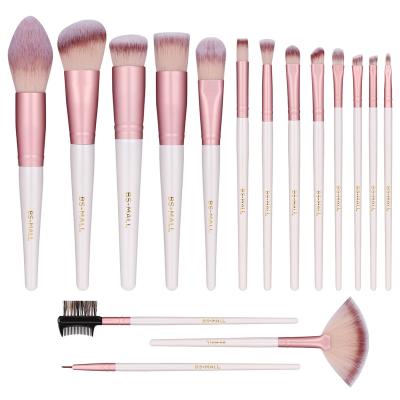 China BS-MALL Professional Skin-friendly Makeup Brushes 16PCS Logo Makeup Brushes Private Seller Luxury High Quality Synthetic for sale