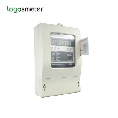 China Three Phase Rental House Using Prepaid Meter With Software Prepayment PLC Energy IC Card And Meter LEM101PC LEM101PC for sale