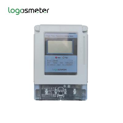 China Single Phase Prepayment Meter STS IC Card Meter LEM096 for sale