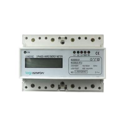 China Three Phase Din Rail RS485 Modbus LEM021GC Modbus LEM021GC Modbus Power Meter for sale