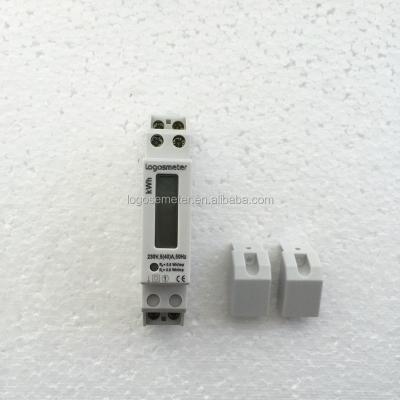 China Intelligent Single Phase Din Rail 1 Mod Energy Meter 5/40A 30A LEM012SD LEM012SD / KWH for sale