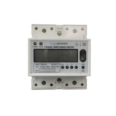 China Multi rate & RS485 Multi Port RS485 Communication Electronic Power Meter 3 Infrared Din Rail Rate KWH Meter LEM031AL for sale